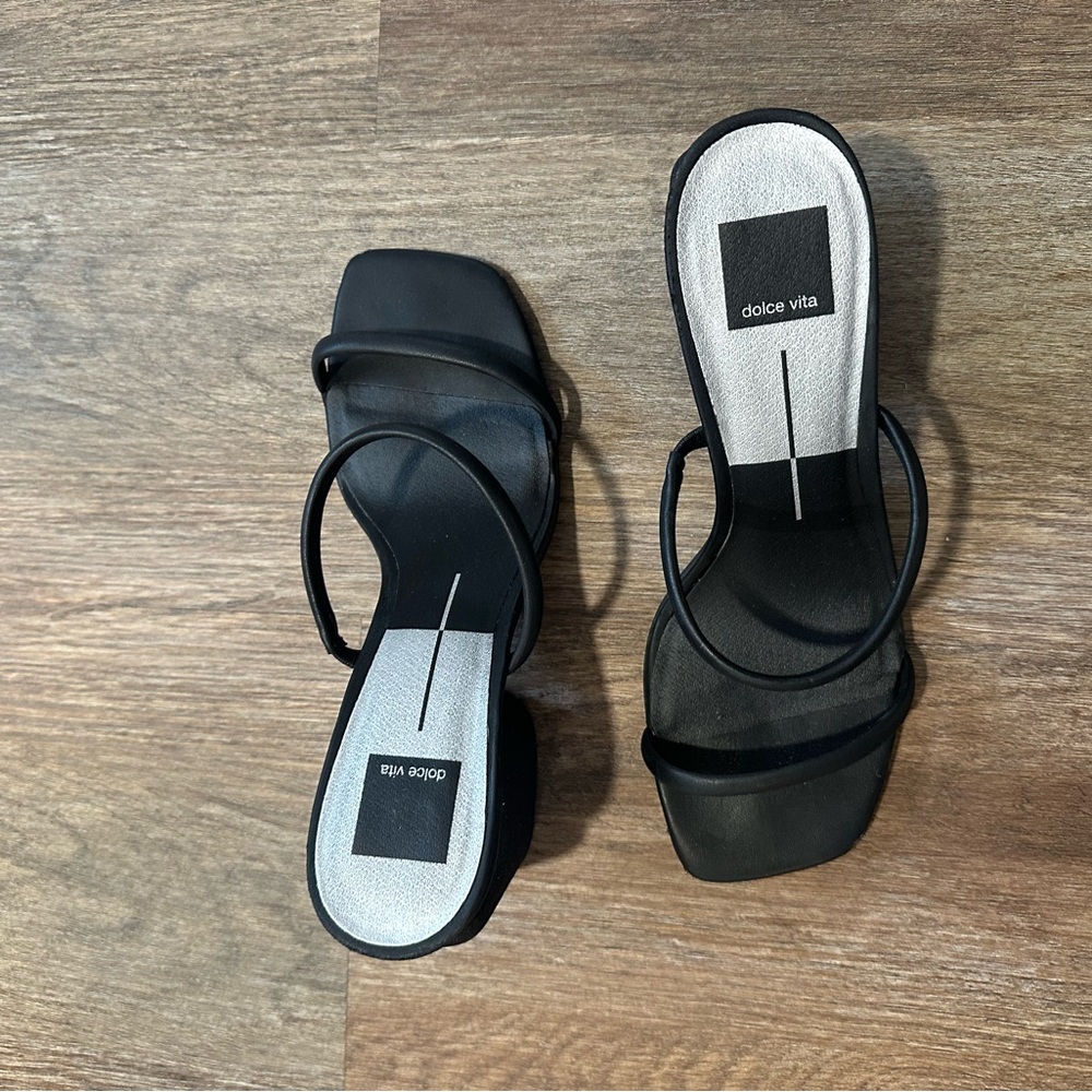 Dolce Vita Black Strappy Heels
